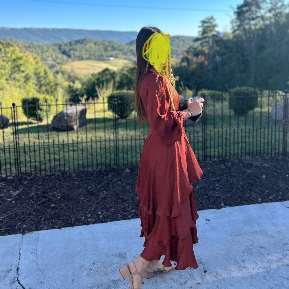 Steve Madden Rust Layered Dress